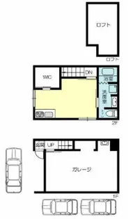 荒井町日之出町ガレージハウス南2【1階】の間取り