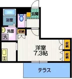 プチ オルキス【1階】の間取り