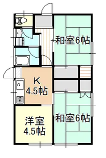 二日市貸物件【1階】の間取り