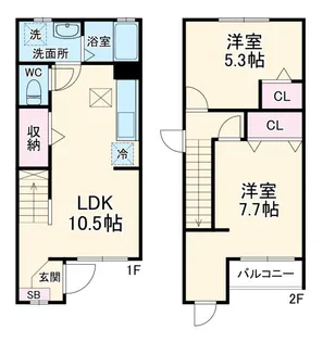 イーストビラの間取り