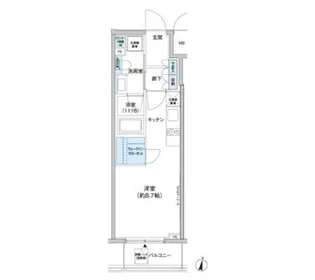 パークキューブ西新宿【2階】の間取り