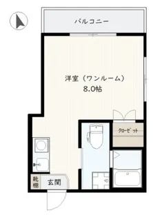 ジョイフル住吉【5階】の間取り