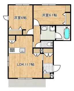 Casa Blando~カーサブランド~【2階】の間取り