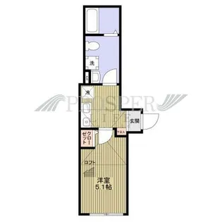 レジア大今里【2階】の間取り