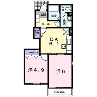スパーブ琴海C【1階】の間取り