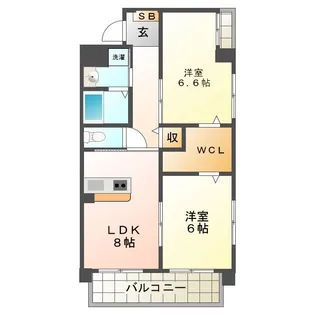 栗真MSビル【4階】の間取り