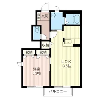 ラピスB【2階】の間取り