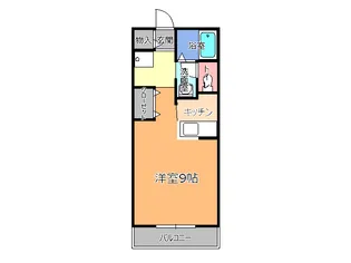 オーベルジュ元今泉【1階】の間取り