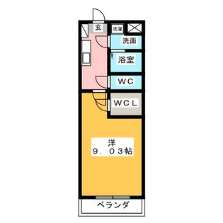 S-FORT鈴鹿(エスフォート鈴鹿)【3階】の間取り