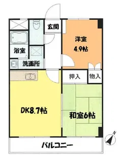 スタードミール【1階】の間取り