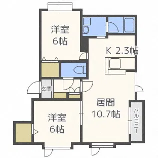 グランドール寿【3階】の間取り