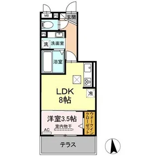 グレイスアイランド【2階】の間取り