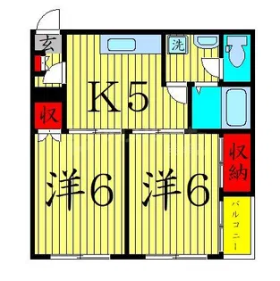 グリーンパレス【1階】の間取り