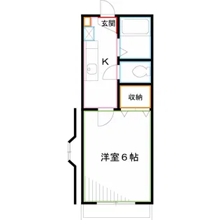 コーポたちばな【2階】の間取り