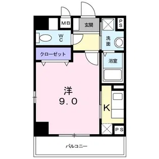 フローリッシュ相模大野【3階】の間取り