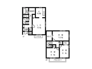 長野県松本市桐3【一戸建】の間取り