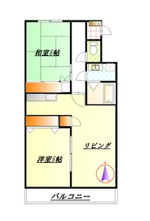マンションケストB【3階】の間取り
