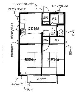 ユトリロ片山【2階】の間取り