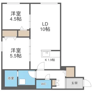 ブランルージュ【1階】の間取り