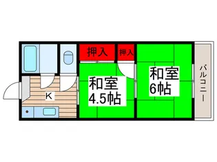 富士喜ハウス【2階】の間取り