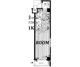 ラグジュアリーアパートメントシナガワシーサイド【5階】の間取り