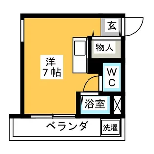 レジデンス原【3階】の間取り