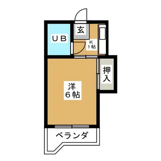 都グリーンハイツ【3階】の間取り