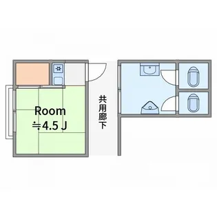 松本ハイツ【2階】の間取り