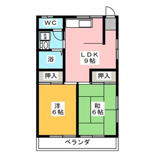 ハイツ中村【2階】の間取り