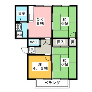 フレグランスMORI【2階】の間取り