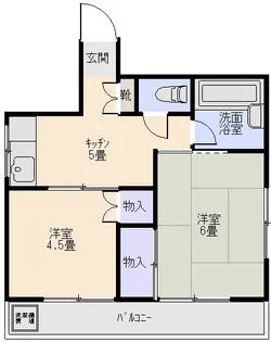 春美マンション【4階】の間取り