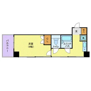 ラングタワー京橋【4階】の間取り
