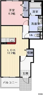 アップサイド日吉【1階】の間取り