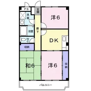 ニューマリッチ笹沖【2階】の間取り