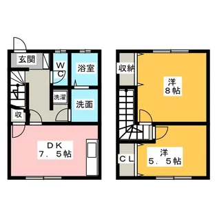 グランドコート ハットリ【2階】の間取り