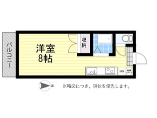 クレフォート山本【2階】の間取り