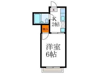 ヴィラ・ブル-エB棟【2階】の間取り