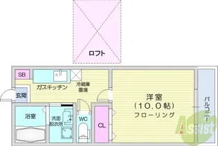 ブリリアントグリーン【1階】の間取り