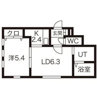 ブリリアントR【4階】の間取り