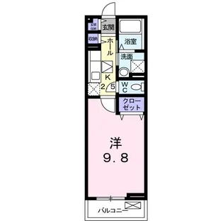 クロスロードII【1階】の間取り