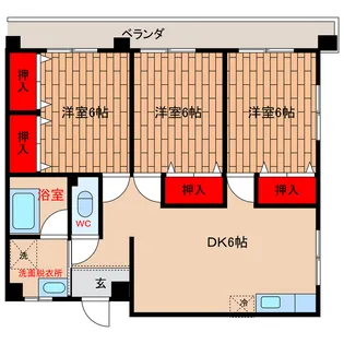 栃木県那須烏山市旭1【マンション】の間取り