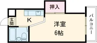 サンハイム島谷【2階】の間取り