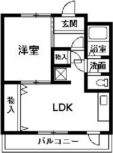 サンハイツ橋本【3階】の間取り