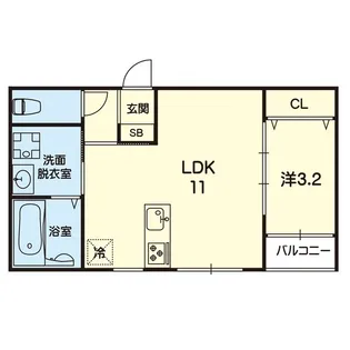 ステラ益城さくらの森【1階】の間取り