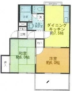 高田ハイツA【2階】の間取り