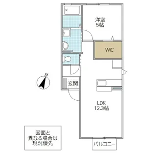 ベアー フルーツ【2階】の間取り