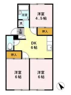 3DKの間取り画像