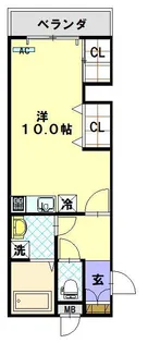 ヴィラージュシャル夢【4階】の間取り