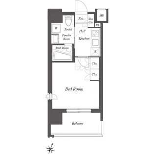 ミュージシャンズヴィラ幡ヶ谷【5階】の間取り