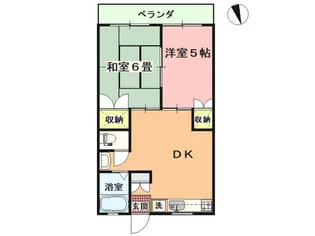 ハウスメント川奈【2階】の間取り